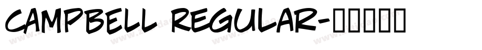 CAMPBELL Regular字体转换